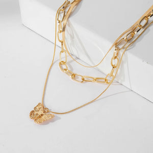 Butterfly Pendant Necklaces For Women Charm Jewelry