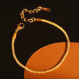316L Stainless Steel Anklet for Women Foot Chain Silver Jewelry KO2