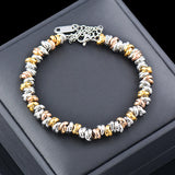316L Stainless Steel Rose Silver Bracelet For Women Girls Jewelry