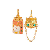 AC12 Kids Fortune Cat FU Bead Charm For Bracelet