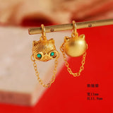 AC12 Kids Fortune Cat FU Bead Charm For Bracelet