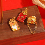 AC12 Kids Fortune Cat FU Bead Charm For Bracelet