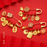 AC14 Kids Birthday Gift DIY Praying Safety Health Pin Brooch