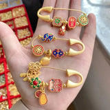 AC14 Kids Birthday Gift DIY Praying Safety Health Pin Brooch