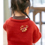 AC14 Kids Birthday Gift DIY Praying Safety Health Pin Brooch