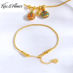 AC16 Beads Charm Bracelet 1.5mm 2mm