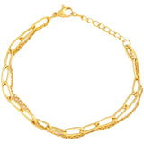 AC17 Two Layer Bracelet Fine Woman Girl Party Birthday Wedding Gift