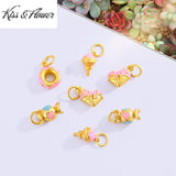 Kid Girl Party Birthday Gift DIY Beads Charm Bracelet 1PC