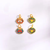 AC34 Flower DIY Charm For Bracelet Necklace 1PC