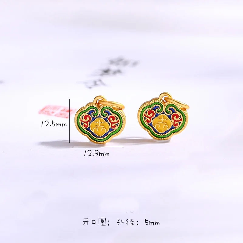 AC34 Flower DIY Charm For Bracelet Necklace 1PC