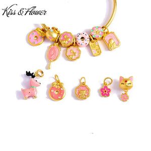 Fine Kids Fox Deer DIY Bead Charm For Bracelet