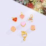 Heart DIY Bead Charm Bracelet Gift 1pc