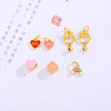 Heart DIY Bead Charm Bracelet Gift 1pc