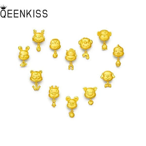 12Zodiac Tiger DIY Beads Charm For Necklace Bracelet 1PC
