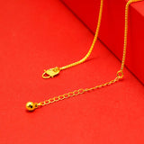 KISS&FLOWER AK06 24KT Anklet Vintage Flowers Bead Fine Jewelry