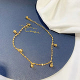 AK09 24KT Bells Charm Anklet Hot Woman Birthday Wedding Gift