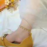 AK10 Fine Jewelry Heart Charm 24KT Anklet