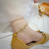 AK10 Fine Jewelry Heart Charm 24KT Anklet