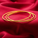 BR04 Slim 24KT Bracelet Bangle Set Hot Woman Girl Mother Birthday Wedding Gift