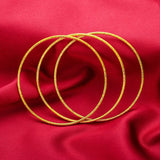 BR04 Slim 24KT Bracelet Bangle Set Hot Woman Girl Mother Birthday Wedding Gift