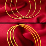 BR04 Slim 24KT Bracelet Bangle Set Hot Woman Girl Mother Birthday Wedding Gift