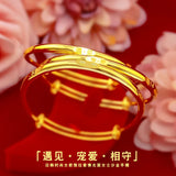 520 Love 24KT Bracelet Bangles - Fine Jewelry Woman Girl Birthday Wedding Gift
