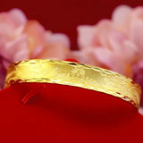 Dragon Phoenix 24KT Bracelet Bangle 10mm Wedding Gift