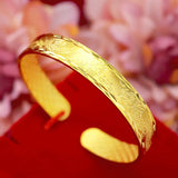 Dragon Phoenix 24KT Bracelet Bangle 10mm Wedding Gift