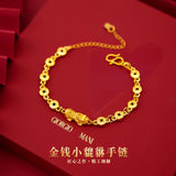 BR111 PIXIU Coin 24KT Chain Bracelet