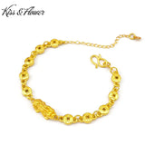 BR111 PIXIU Coin 24KT Chain Bracelet