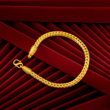 Dragon Bone 24KT 5mm Chain Bracelet