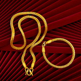 Dragon Bone 24KT 5mm Chain Bracelet
