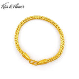 Dragon Bone 24KT 5mm Chain Bracelet