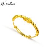 BR12 Fine Jewelry PIXIU Beads 24KT Bracelet Bangle