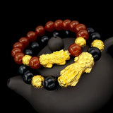 Vintage PIXIU Bead 24KT Bracelet - Couple Birthday Wedding Gift