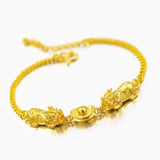 BR137 Pixiu Ingots 24KT Chain Bracelet Gift