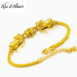 BR137 Pixiu Ingots 24KT Chain Bracelet Gift