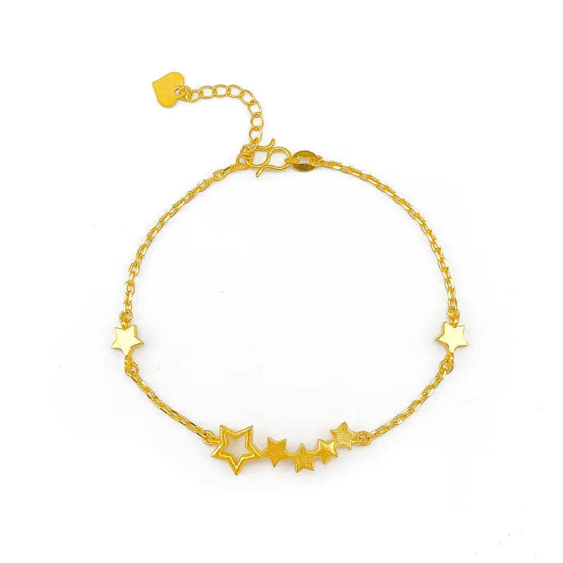 BR14 Stars Slim Chain 24KT Bracelet