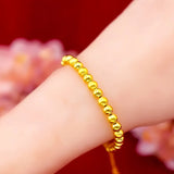 24KT Matte Beads Chain Bracelet for Women