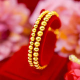 24KT Matte Beads Chain Bracelet for Women
