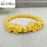 Vintage PIXIU 24KT Beads Bracelet