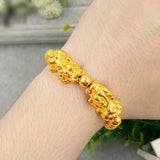 Vintage PIXIU 24KT Beads Bracelet