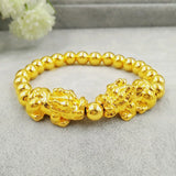 Vintage PIXIU 24KT Beads Bracelet