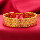 Vintage Wide Watch Chain 24KT Bracelet