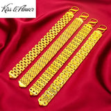 Vintage Wide Watch Chain 24KT Bracelet