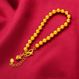 24KT Calabash Beads Chain Bracelet Gift