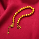 24KT Calabash Beads Chain Bracelet Gift