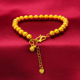 24KT Calabash Beads Chain Bracelet Gift