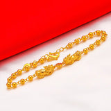 24KT Beads Chain Bracelet for Woman
