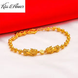 24KT Beads Chain Bracelet for Woman